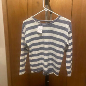 Stitch Fix Girls NWT NIne One NIght Nancy Lace-Up Back Top Navy M